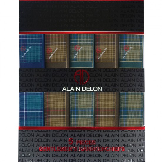 ALAIN DELON - 5 HANKY (ADH502) BEST BUY